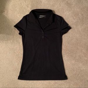 Nike Dri Fit Women’s Golf Polo Shirt size XS Black